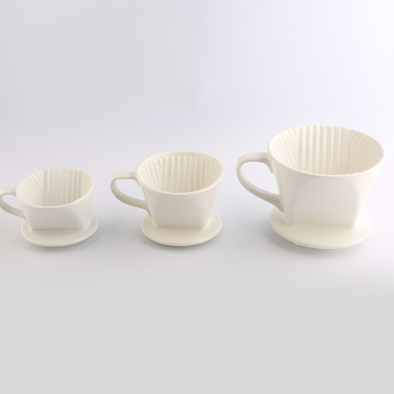 Coffee Dripper, Conical Ceramic Coffee Filter Reusable, Pour-Over Coffee Maker 2-4 cup - Image 2
