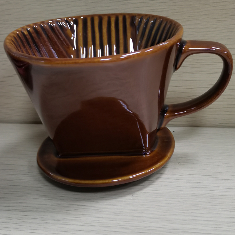 Coffee Dripper, Conical Ceramic Coffee Filter Reusable, Pour-Over Coffee Maker 2-4 cup - Image 5