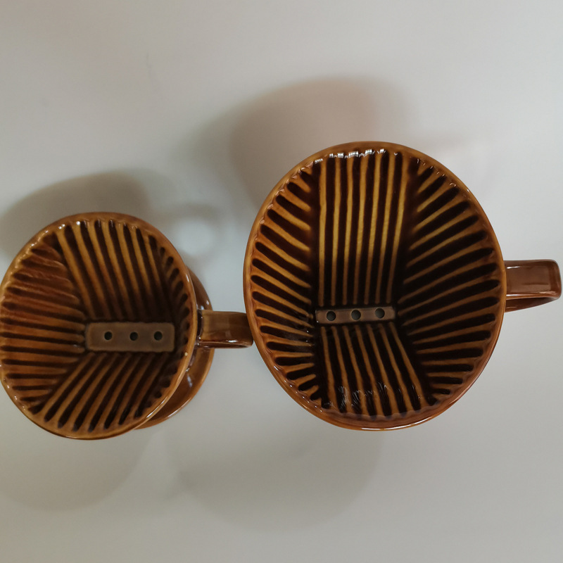 Coffee Dripper, Conical Ceramic Coffee Filter Reusable, Pour-Over Coffee Maker 2-4 cup - Image 4