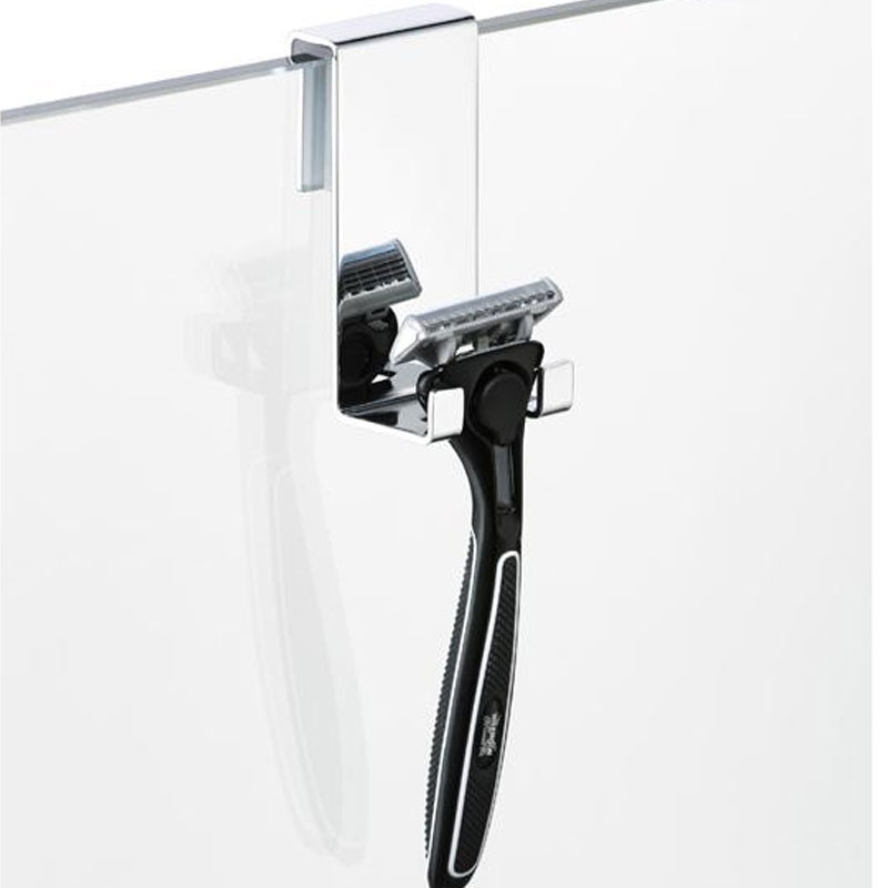 Heavy Duty Shower Door Towel Hooks, Removable Glass Clamp Hooks with Soft Sponge Cushion, Dual Side Hanging Holder for Bathroom Towel Bath Robe Water Squeegee, Fit Up To 11mm Frameless Shower Glass - Image 2